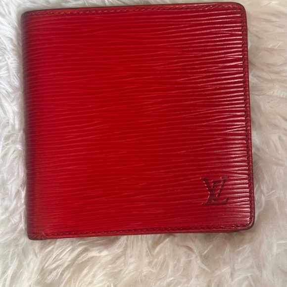 Louis Vuitton Handbags - Louis Vuitton Red Leather EPI Wallet